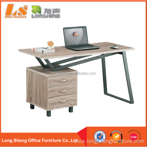 Factory Price Wooden Computer Table With Cabinet